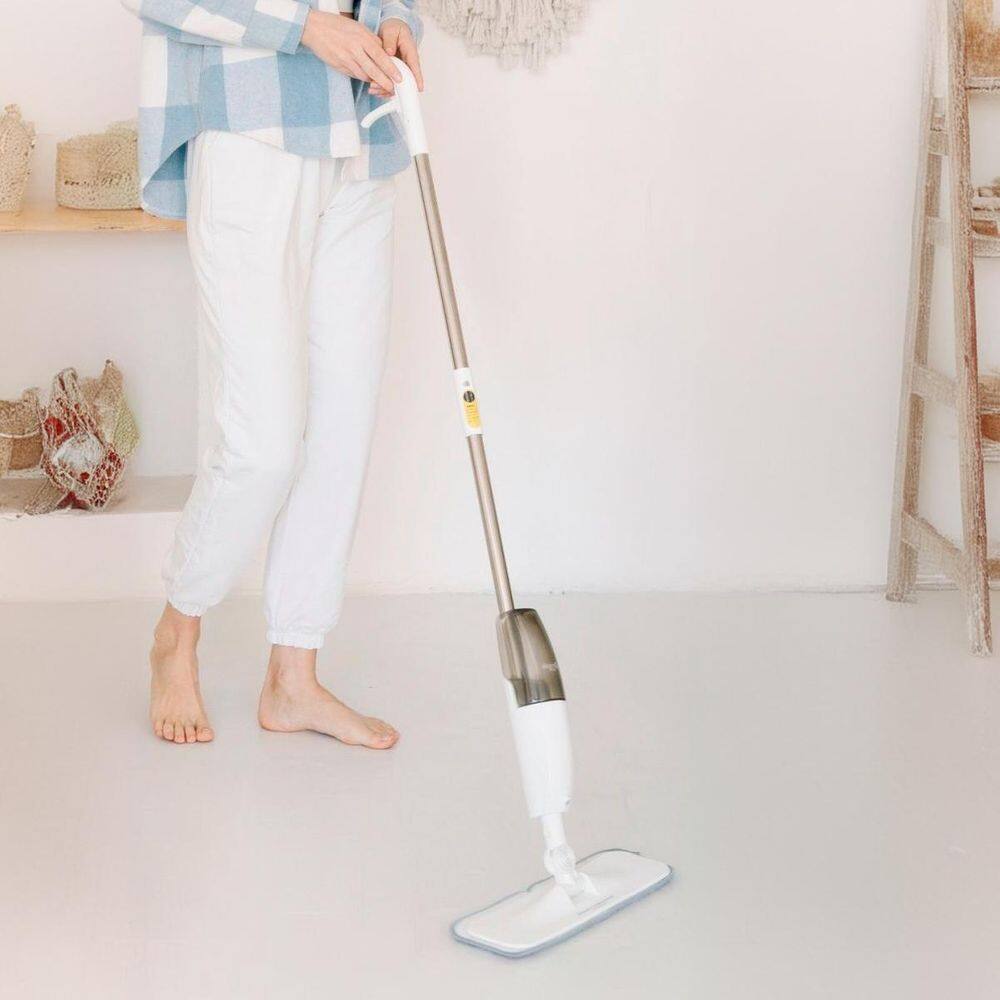 Esfregão Spray Rotação 360º Ideal Para Limpeza Fácil
