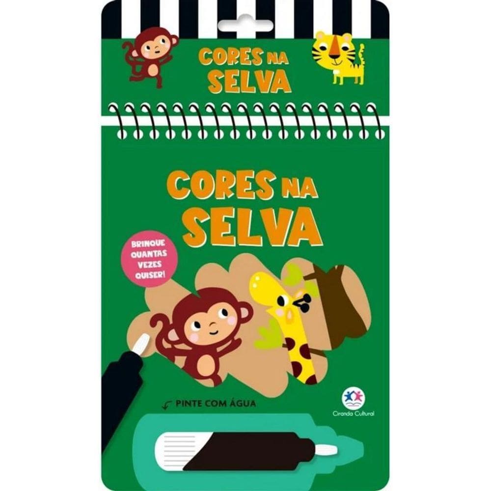 Colorindo Com Água - Cores Na Selva
