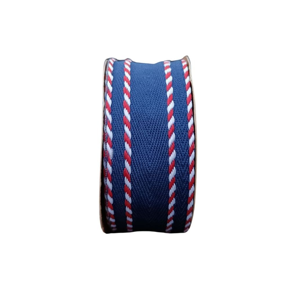 Fita Decorada Com Corda Sinimbu 1975 38mm Poliéster Com 10 Metros