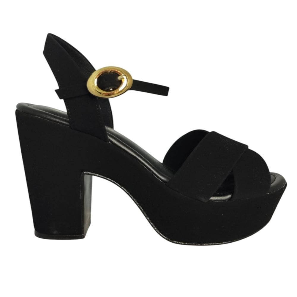 Sandália Feminina Bebece Meia Pata Tira Em X Nobuck T5118