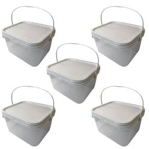 Balde Para Tinta Transparente 2.4L-Kit 5 Pçs