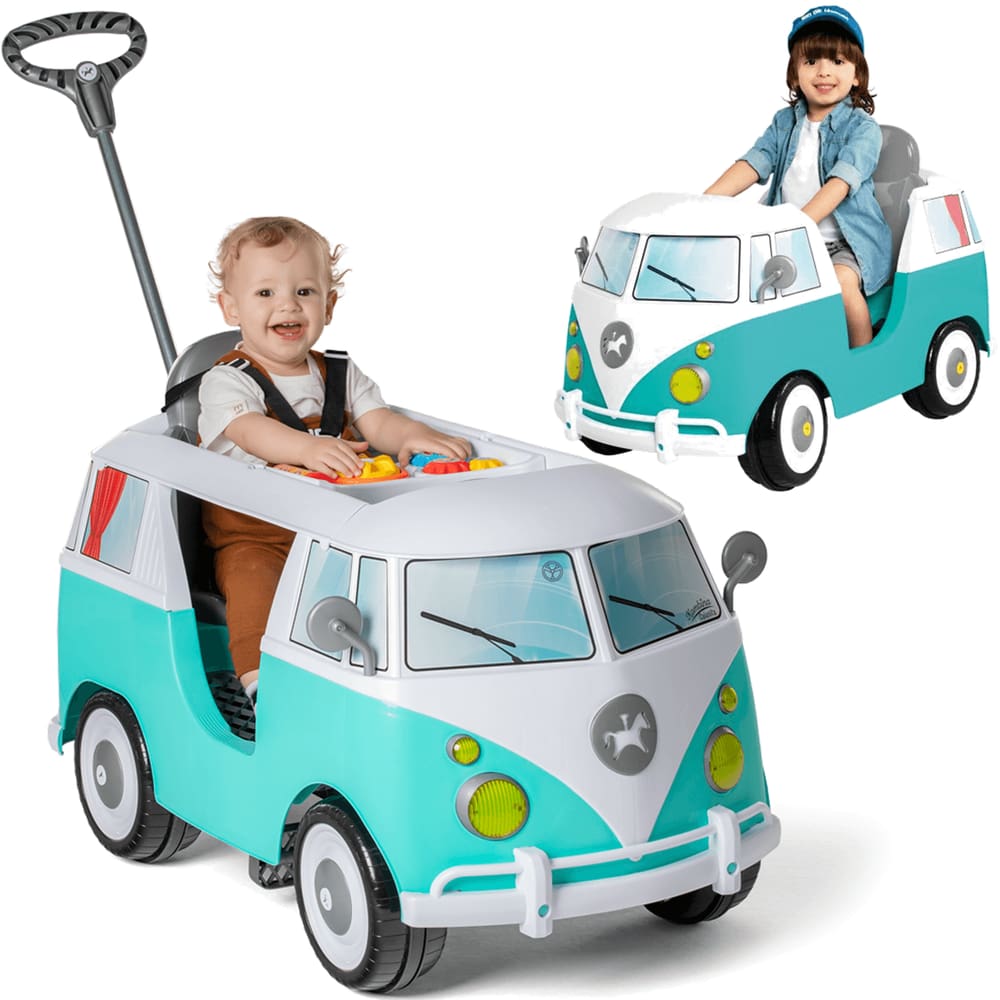 Carrinho de Passeio e Pedal para Bebe Calesita Kombina Verde