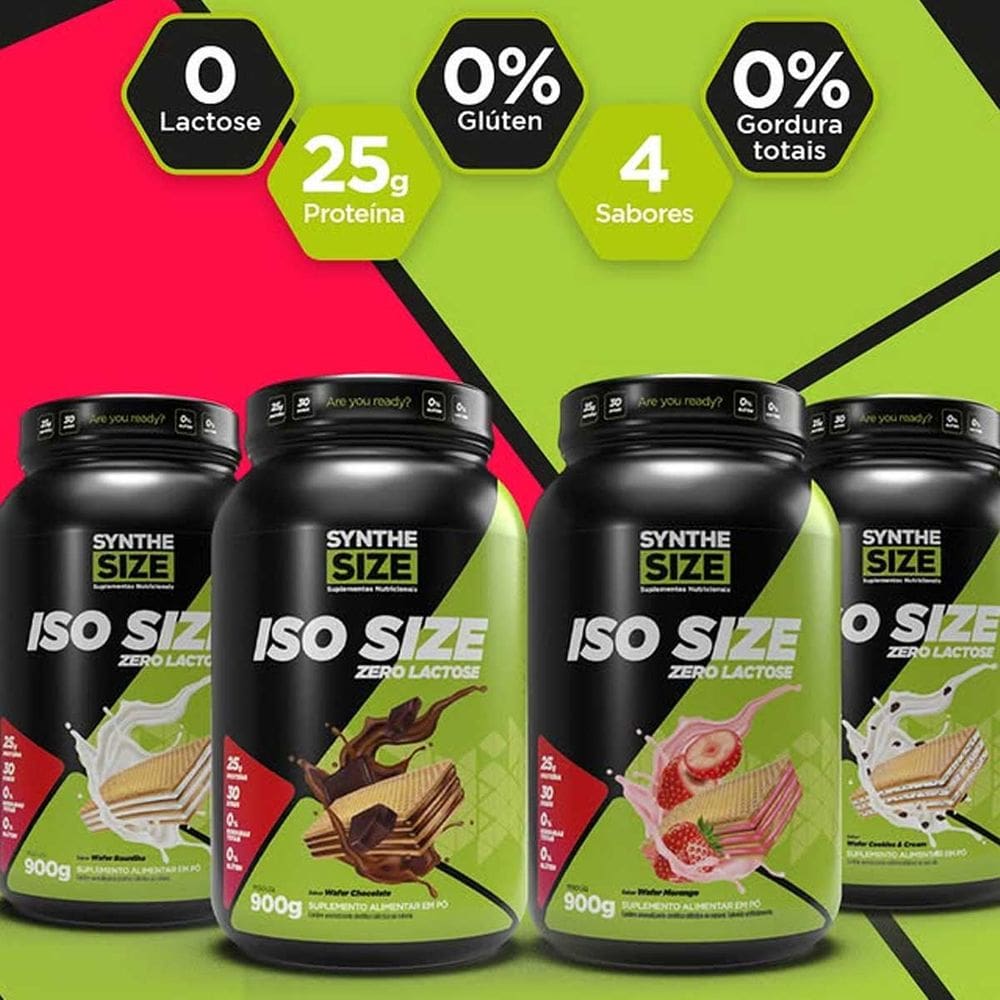 Iso Size Zero Lactose 900g Sabor | Casas Bahia
