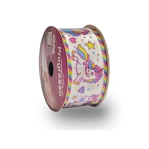 Fita De Gorgurão Estampada 38mm Progresso Nº9 | Unicórnio
