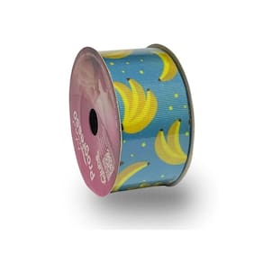 Fita De Gorgurão Estampada 38mm Progresso Nº9 | Bananas