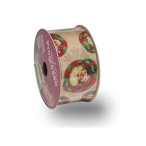 Fita Gorgurão Decore Papai Noel EGP009TR 38mm COR 289 - 10 Metros