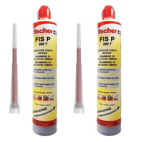 02 Chumbador Bucha Quimica Fischer Fis P 300 T -300ml/490 Gr