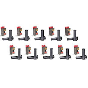 Kit Com 10 Pares Manopla Cg Titan Anos 1999 2000 2001 2002 2003 2004 2005 Preto Wester Moto Wm139-0