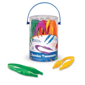 Tweezers Learning Resources Jumbo Set of 12 crianças em idade pré-escolar