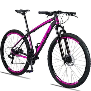 Bicicleta Aro 29 Dropp Z3 H Alumínio Câmbio Shimano 24v Freio A Disco Hidráulico 15 Preto+rosa