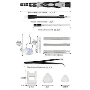 Kit Jogo Chave Precisão 115 Em 1 Manutenção Pequenos Reparos