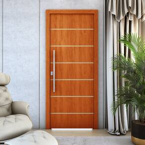 Kit 2 Portas De Madeira Frisada U.V 210cm x 90cm - R70SS