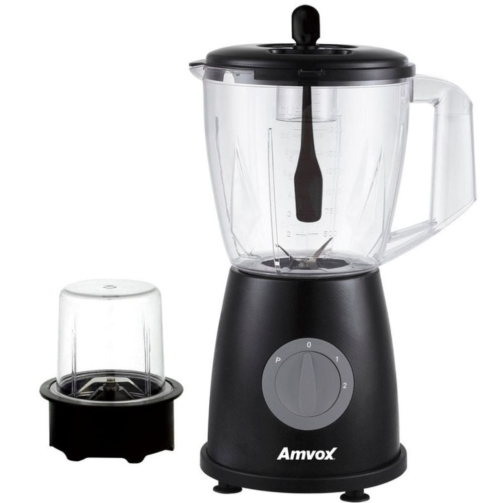 Liquidificador 600W 1,8L Amvox ALQ 600 2 Vel Black 110V