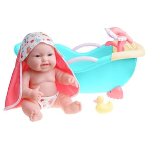 Doll JC Toys 14 Lots to Love Babies com conjunto de banheira e chuveiro 2+