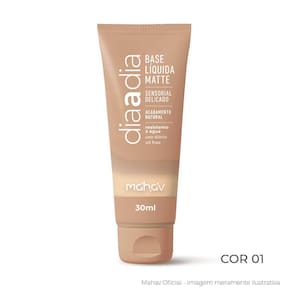 Base Líquida Matte Mahav Dia a Dia Cobertura Natural Vegana