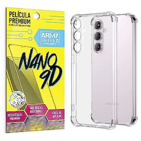 Capa Galaxy S25 Plus + Película de Cerâmica Flexível - Armyshield