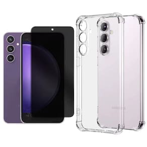 Capinha + Película Privacidade Galaxy S25 Plus de Vidro - Armyshield