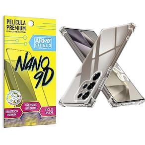 Capa Galaxy S25 Ultra + Película de Cerâmica Flexível - Armyshield