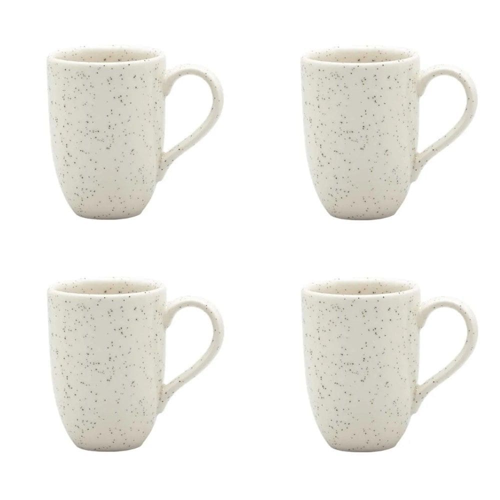 Conjunto de Canecas 04 Peças Flat Chuvisco 350 ml Oxford