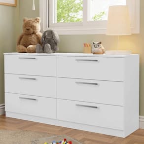 Cômoda Infantil 6 Gavetas Branco 3435 Madesa Branco