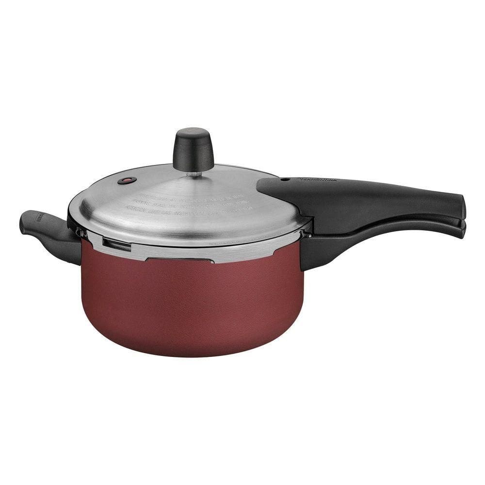 Panela De Pressão Tramontina Vancouver Alumínio Antiaderente Starflon Max Vermelho 20 Cm 3 L Tramontina