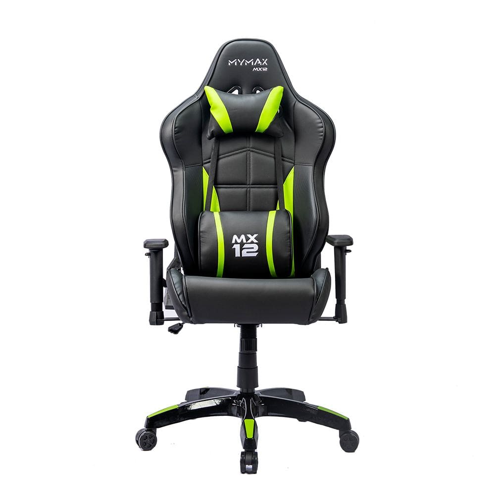 Cadeira Gamer MX12 Giratoria Preto/Verde MYMAX
