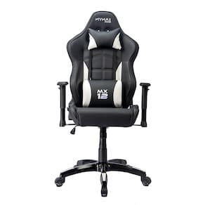 Cadeira Gamer MX12 Giratoria Preto/Branco MYMAX