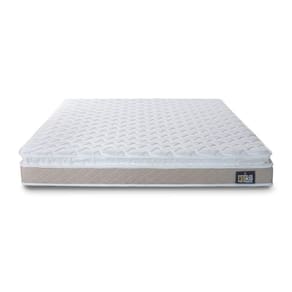 Colchão Hellen Premium One Face D33 158x198x0,19 Branco Com Bege