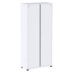 Armário Alto 2 Portas Pandin 90 Cm (largura) Inmetro Estrutura E Portas Aço Branco C- Chave