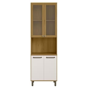 Paneleiro 4p Vidro 228x70 Cm Cria J00156 Freijo Off White Pln Freijo Off White