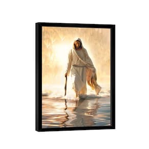 Quadro Decorativo Jesus Caminhando Sobre As águas