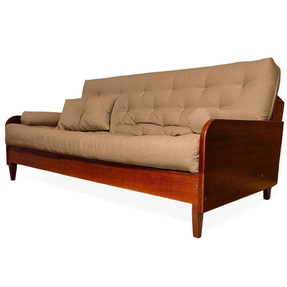 Sofá Cama Paris Acquablock Madeira Nobre Imbuia - Fendi