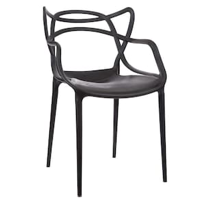 Kit 8 Cadeiras De Design Allegra Interior E Exterior Preta