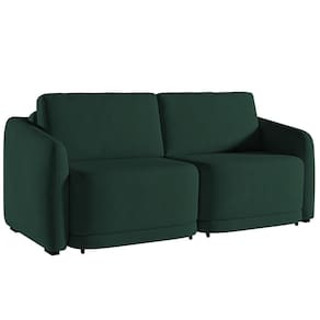 Sofá Cama Casal Para Sala 216cm Polska K04 Veludo Verde - Mpozenato