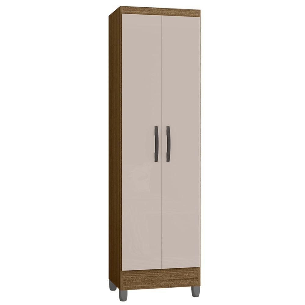 Armário Multiuso 52cm 2 Portas Muniz P11 Castanho/off White - Mpozenato