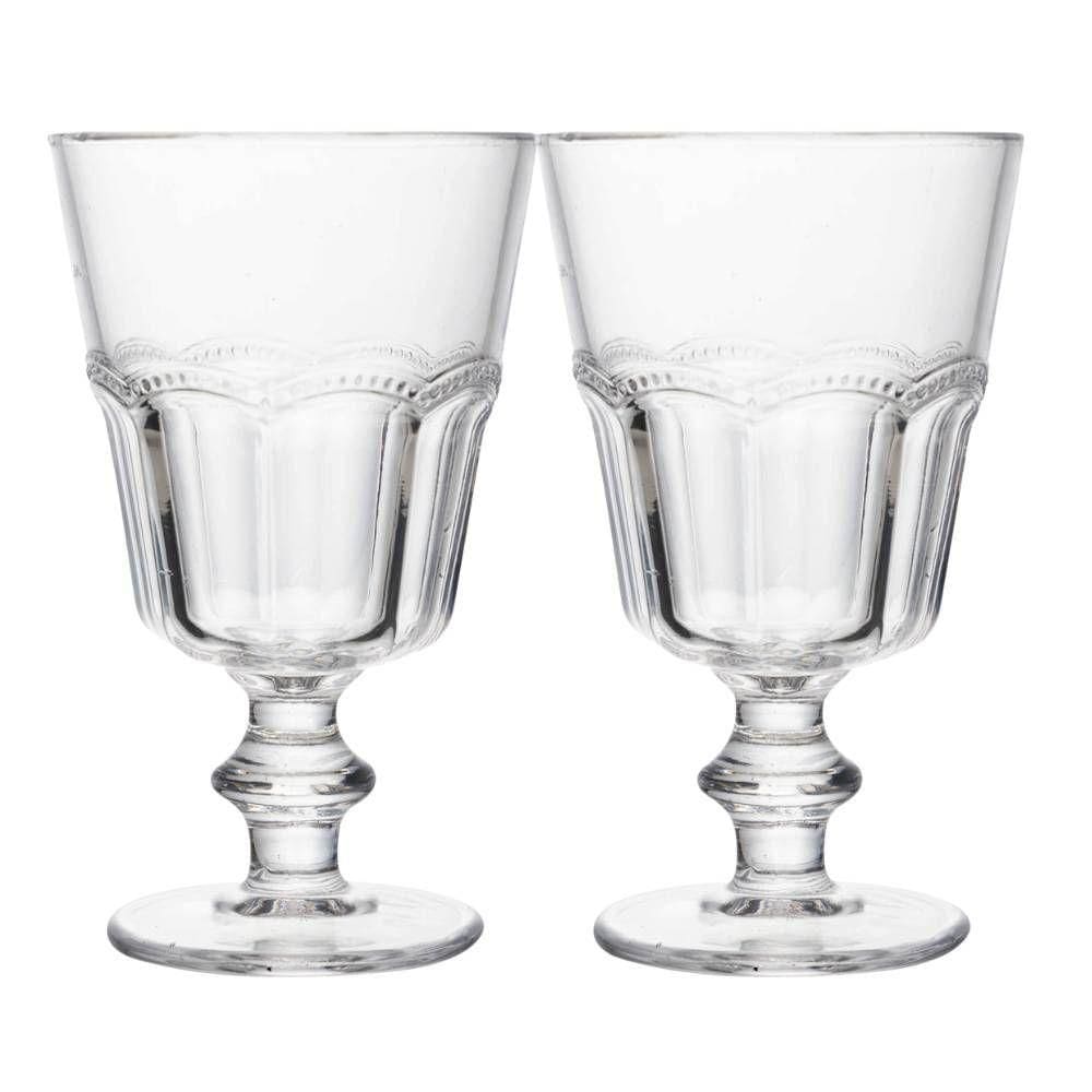 Jogo 2 Taça De Vidro Para água Suco Refrigerante Belle Epoque 225ml Lyor