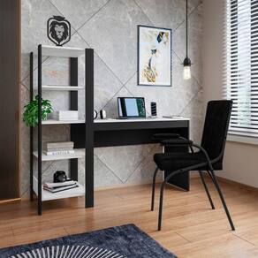 Home Office Artemis Branco 5 para Ambientes de Trabalho