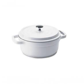 Caçarola Alumínio Antiaderente 20cm - Creme - 2,4 Litros