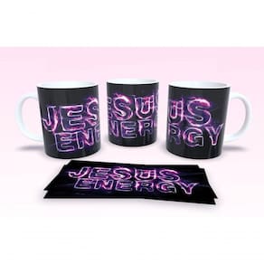 Caneca De Porcelana 325ml Decorada Frases Religiosas Estampa 50