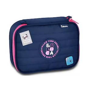 Estojo Box Azul Luluca Lu24640 para Organização e Praticidade