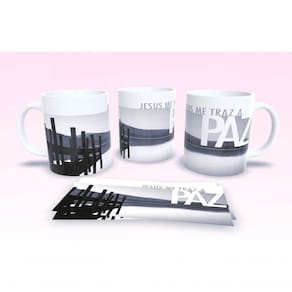 Caneca De Porcelana 325ml Decorada Frases Religiosas Estampa 31