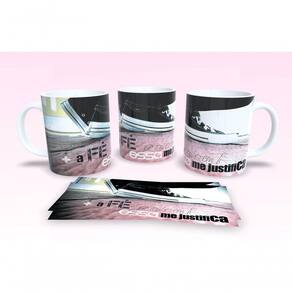 Caneca De Porcelana 325ml Decorada Frases Religiosas Estampa 57