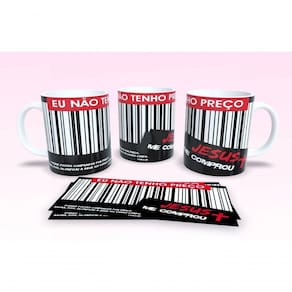 Caneca De Porcelana 325ml Decorada Frases Religiosas Estampa 39