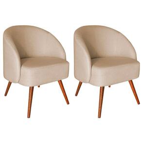 Kit 2 Poltronas para Sala e Escritório Decorativas Cadma