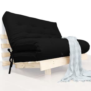 Futon Casal Tokio Sofa Cama D33 Com Madeira Maciça Ii