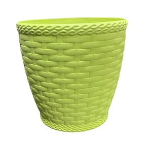 Vaso Rattan Redondo M2 (750ml) Amarelo INJEPLASTEC