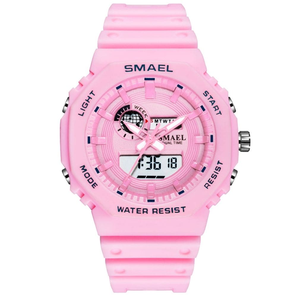 Relógio Feminino Smael AnaDigi 8037 Rosa