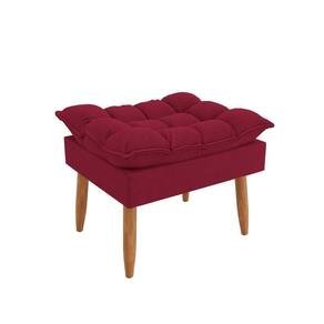 Puff Luxo Sofisticação Decorativa Para Sala Sofisticada Premium Marsala