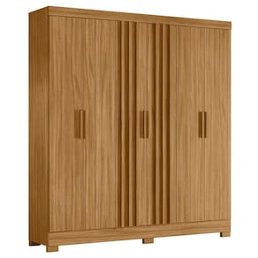 Guarda Roupa Casal 195cm Ripado Arlon M07 Freijó - Mpozenato