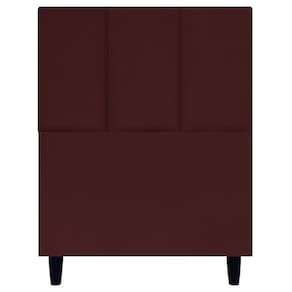 Cabeceira Estofada Para Cama Box Solteiro 90 Cm Classic Suede Bordô Suede